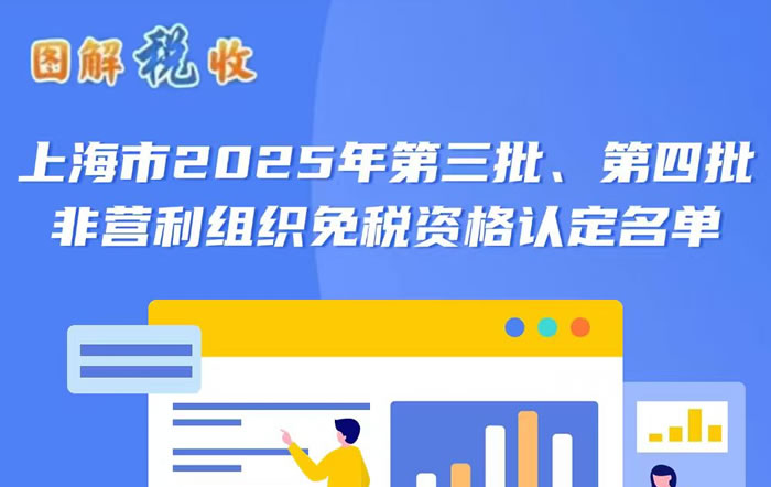 图解税收：上海市2025年第三批、第四批非营利组织免税资格认定名单